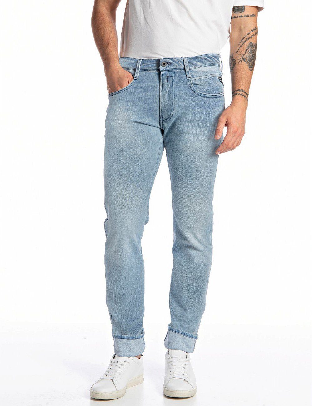 Replay Slim-fit-Jeans ANBASS mit Stretch