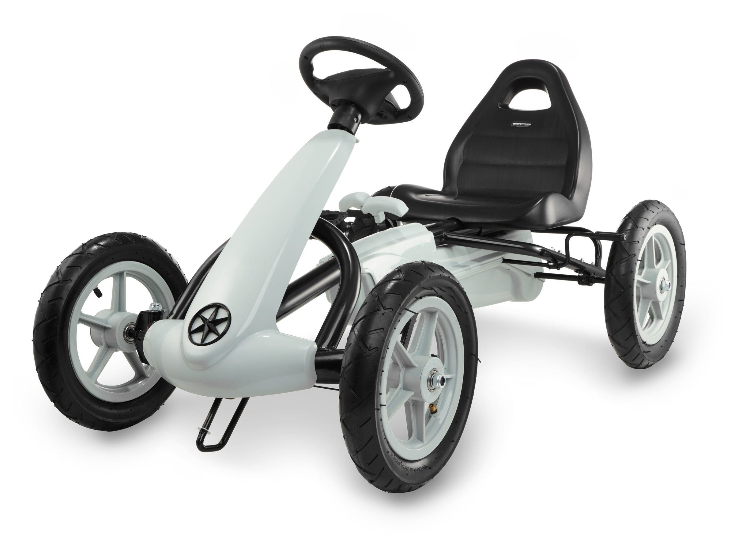 Go-Kart Pedal-Gokart EVOQUE für Kinder von 5-8 Jahren, Grau
