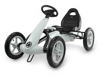HyperMotion Go-Kart Pedal-Gokart EVOQUE für Kinder von 5-8 Jahren, Grau