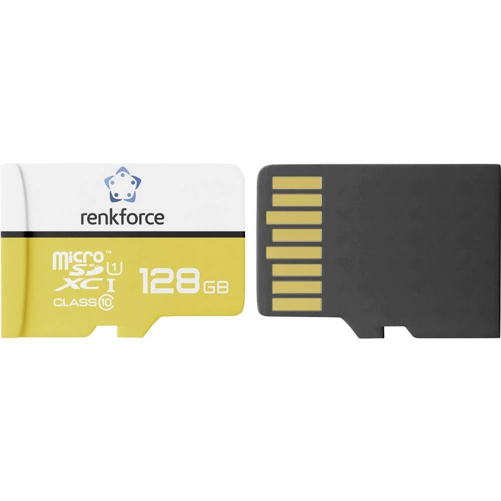 Renkforce RF-mSDC-128GB microSD-Karte 128 GB Class 10, UHS-Class 1, UHS-I inkl. Speicherkarte (inkl. SD-Adapter)