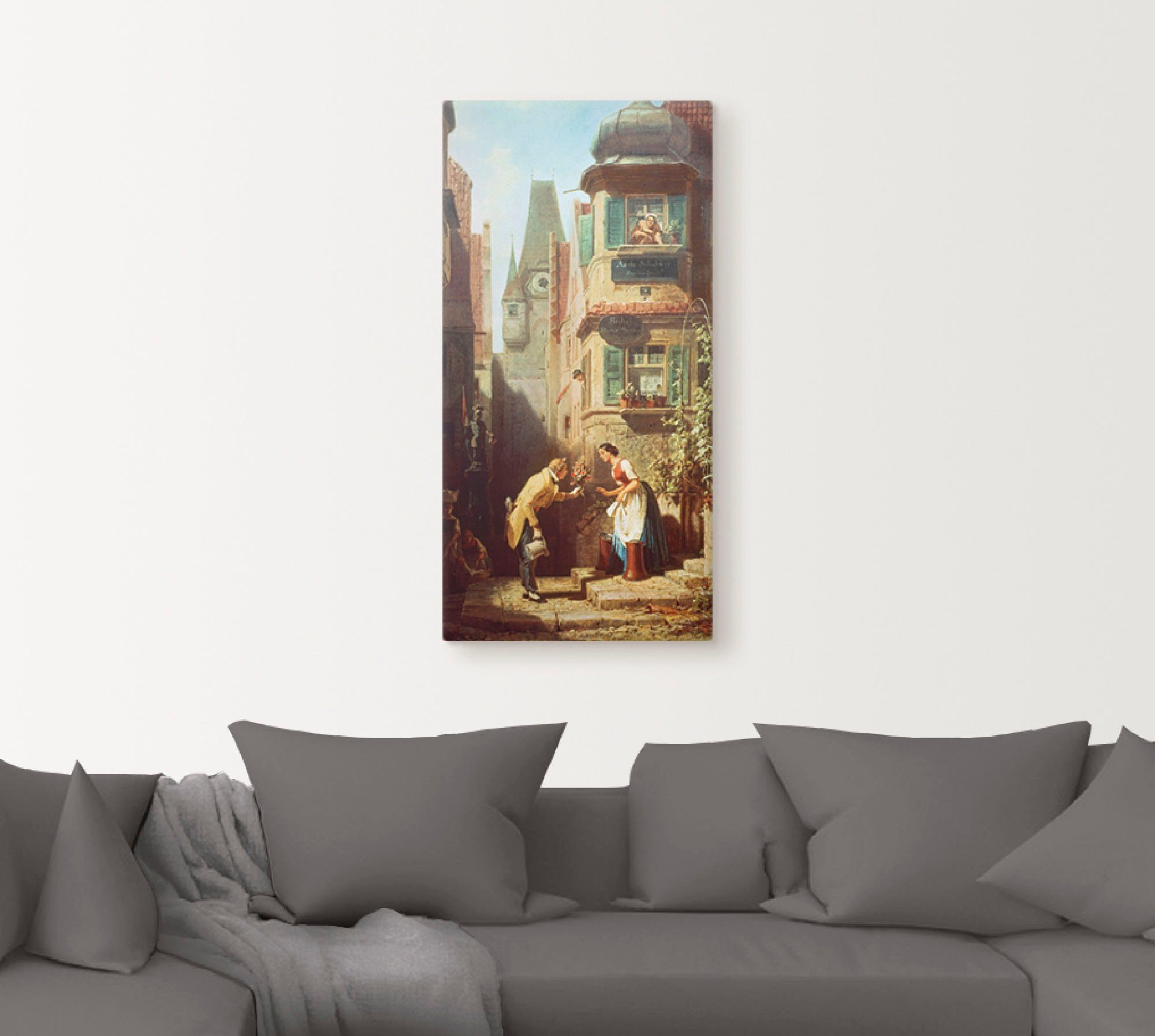 Artland Leinwandbild Der ewige Hochzeiter. Um 1855/58, Paar (1 St), auf Holzrahmen gespannt