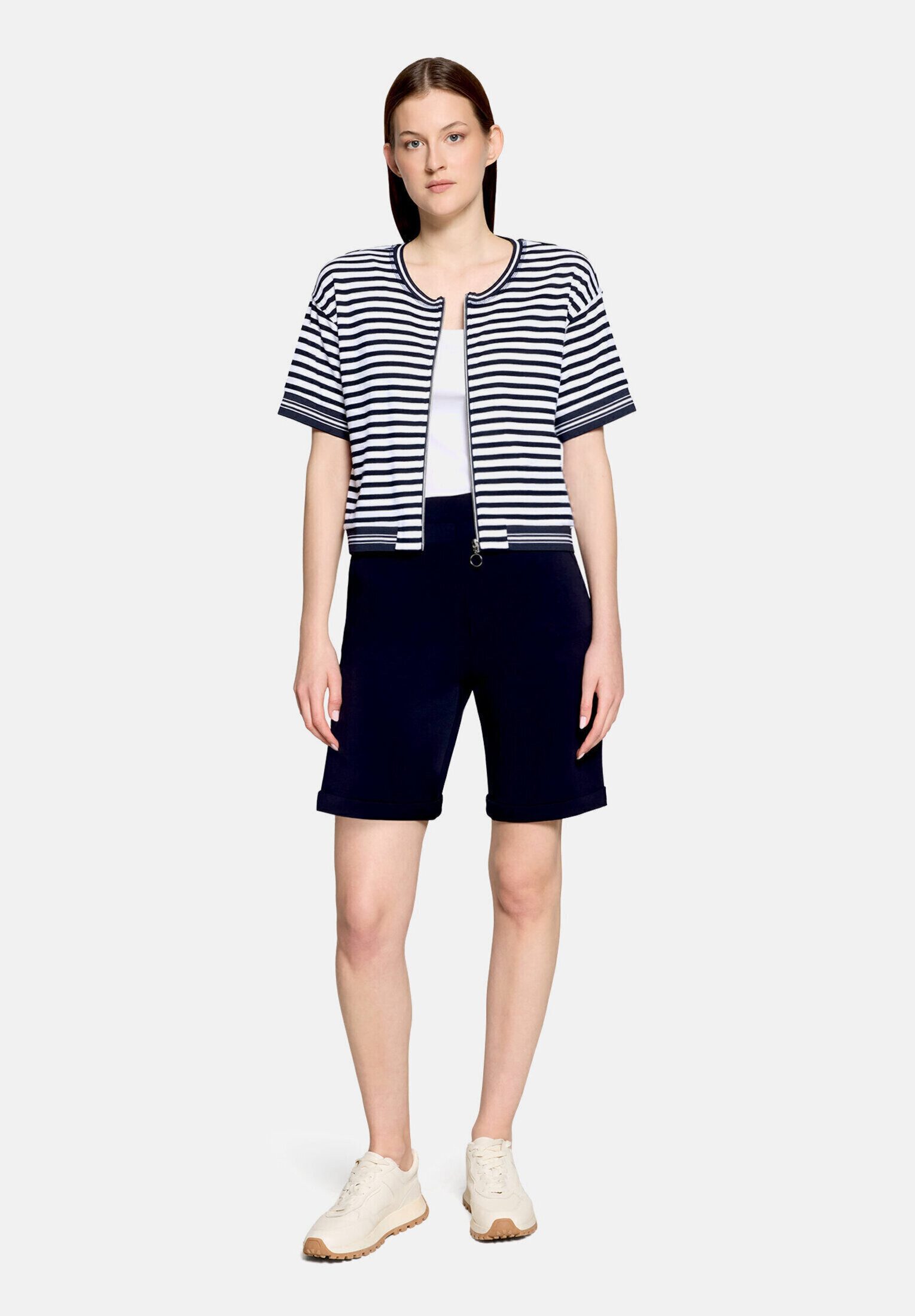 Betty Barclay Shirtjacke Damen mit Reißverschluss (1-tlg)