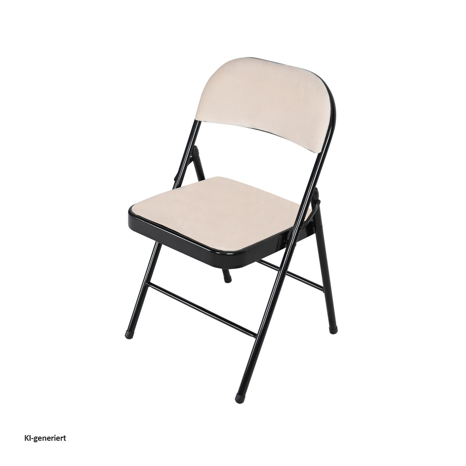 HTI-Living Klappstuhl Klappstuhl Wedigo Velvet Beige (Stück, 1 St), Gästestuhl Familienfeiern Firmenveranstaltungen