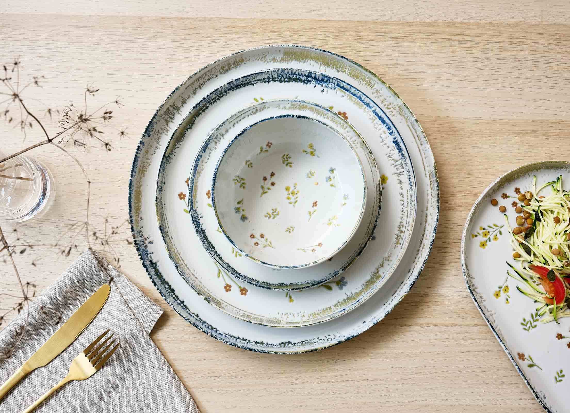 Ritzenhoff & Breker Frühstücksteller Viola Dessertteller ø 19,5 cm 6er Set, (6 St)