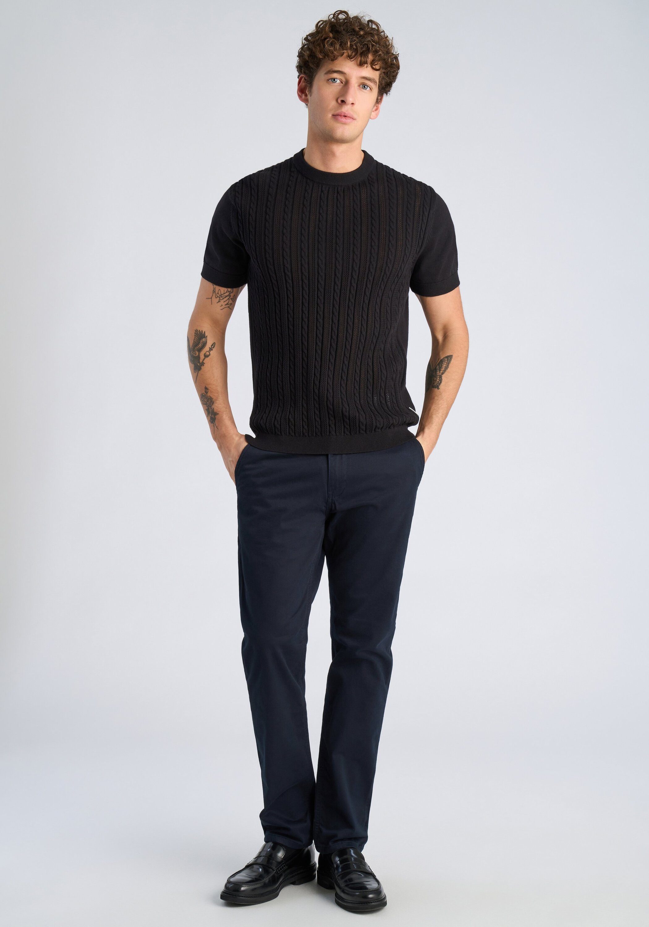 LINDBERGH Kurzarmshirt T-Shirt (Kurzarm) Relaxed Fit