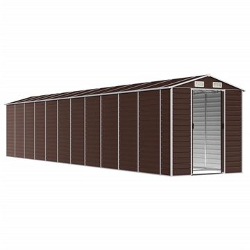 DOTMALL Gartenhaus aus Metall mit Pultdach,Witterungs und rostbeständig, 4Lüftungsgitter