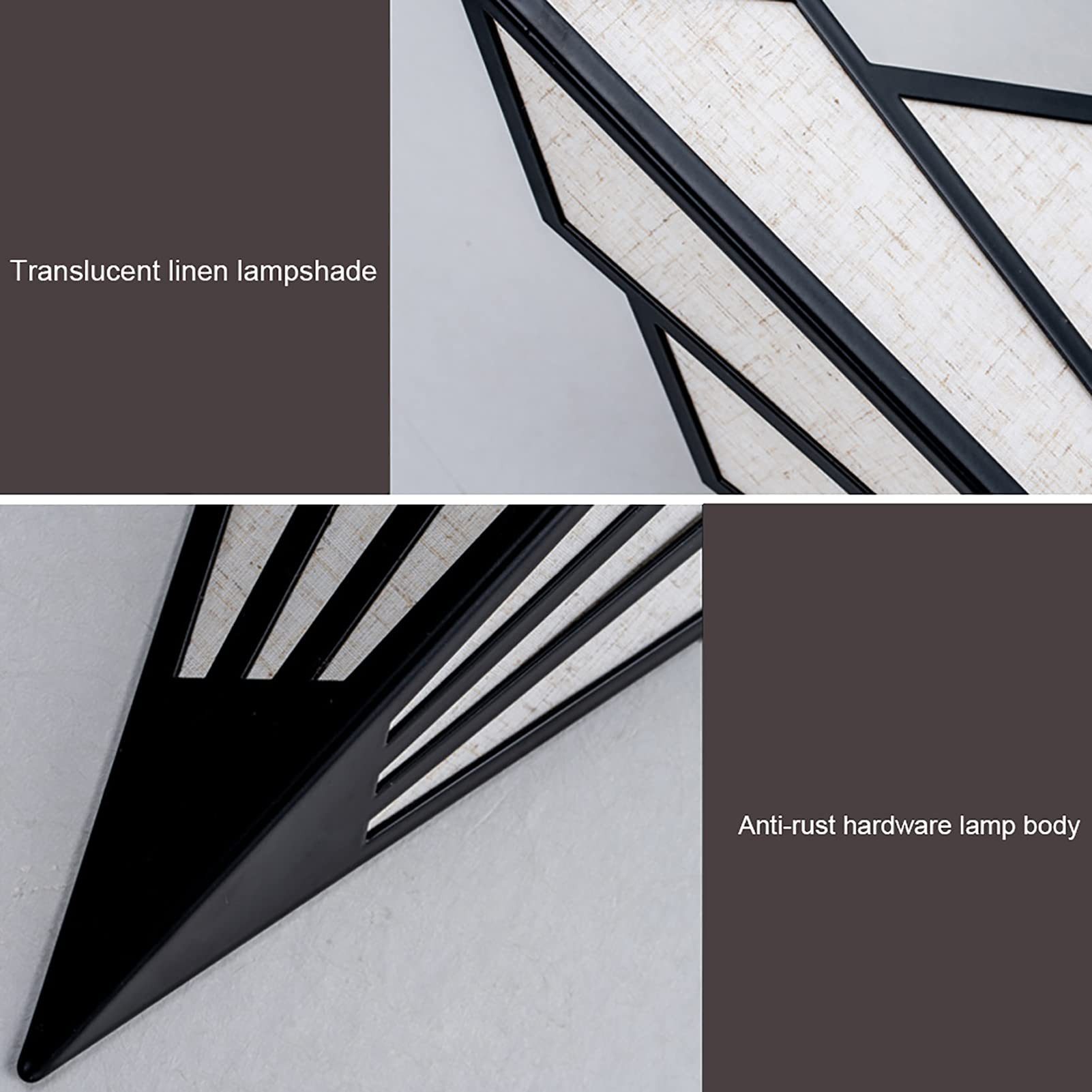 LMaxhome LED Wandleuchte Moderne Wandlampe Leinen günstig online kaufen
