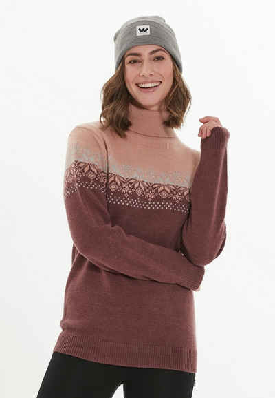 WHISTLER Strickpullover Susannah mit winterlichem Norweger-Motiv