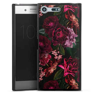 DeinDesign Handyhülle Rose Blumen Blume Dark Red and Pink Flowers, Sony Xperia XZ Premium Silikon Hülle Bumper Case Handy Schutzhülle