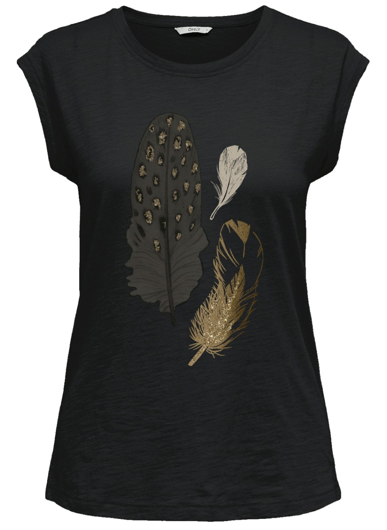 ONLY Kurzarmshirt FEEL/FEATHERS TOP BOX CS JRS