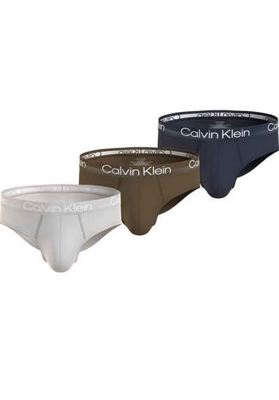 Calvin Klein Underwear Hipster HIP BRIEF 3PK (Packung, 3er-Pack) mit Logo-Elastikbund