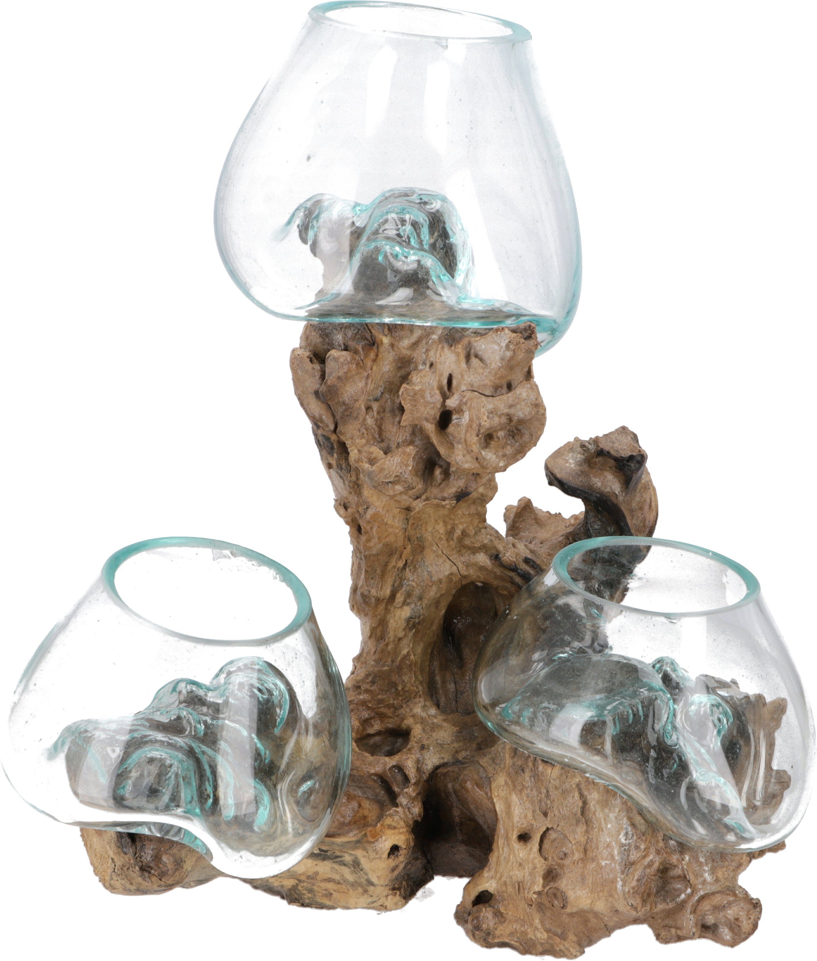 Guru-Shop Dekovase Exotische Wurzelholz Vase mit günstig online kaufen