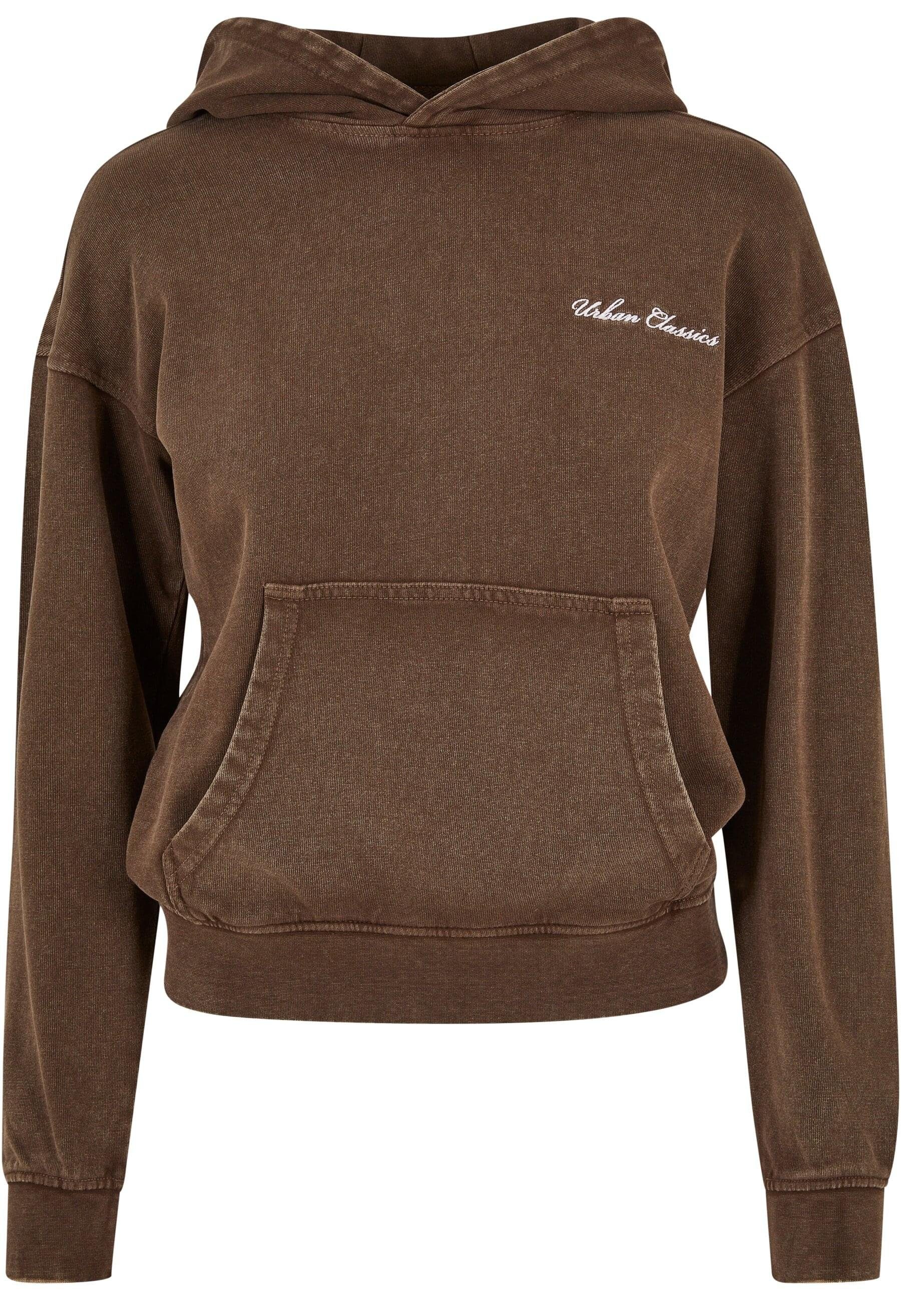 URBAN CLASSICS Kapuzenpullover Urban Classics Damen Ladies Small Embroidery günstig online kaufen