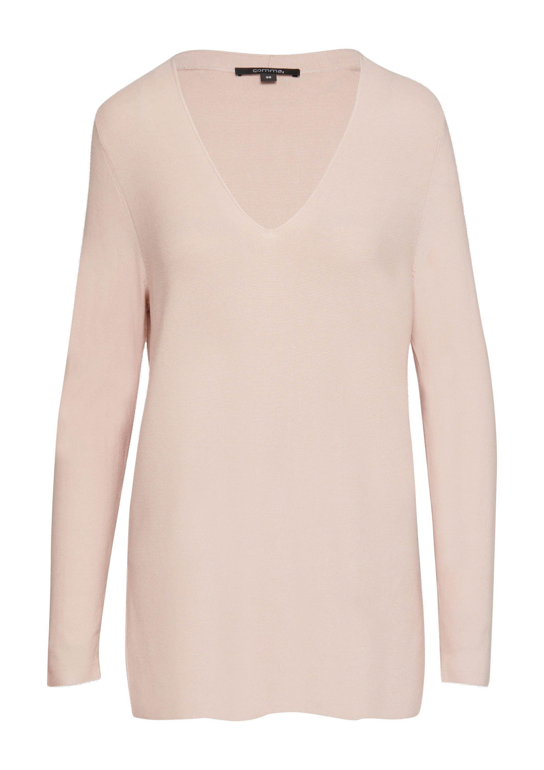 comma Longpullover Strickpullover Langer Pullover aus günstig online kaufen