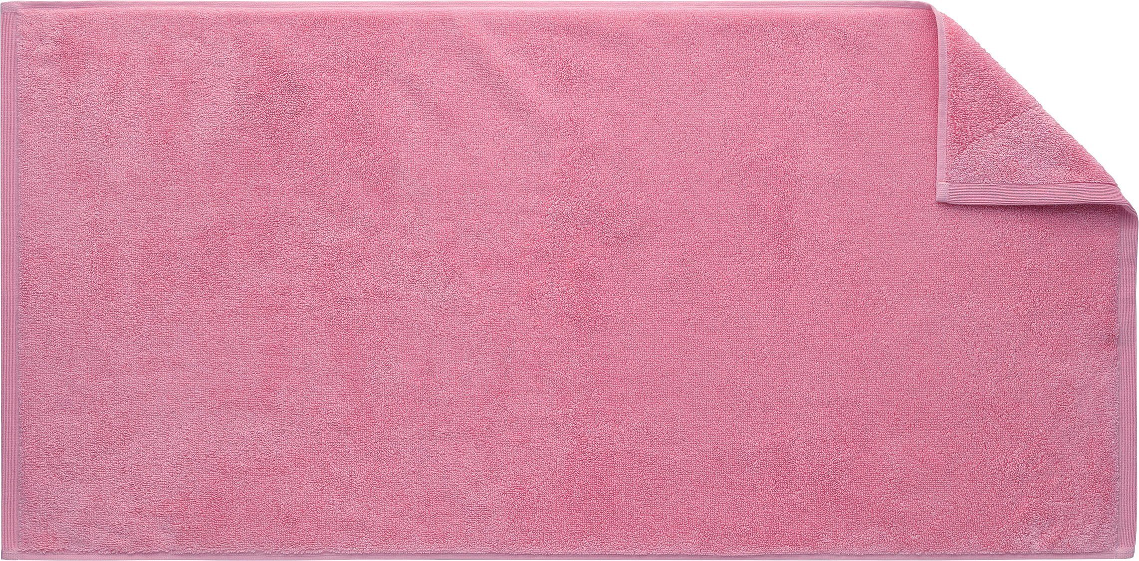 Egeria Duschtuch Elegant, (1-St), Programm Webkante, Baumwolle mit Walkfrottier rose Uni reine wild