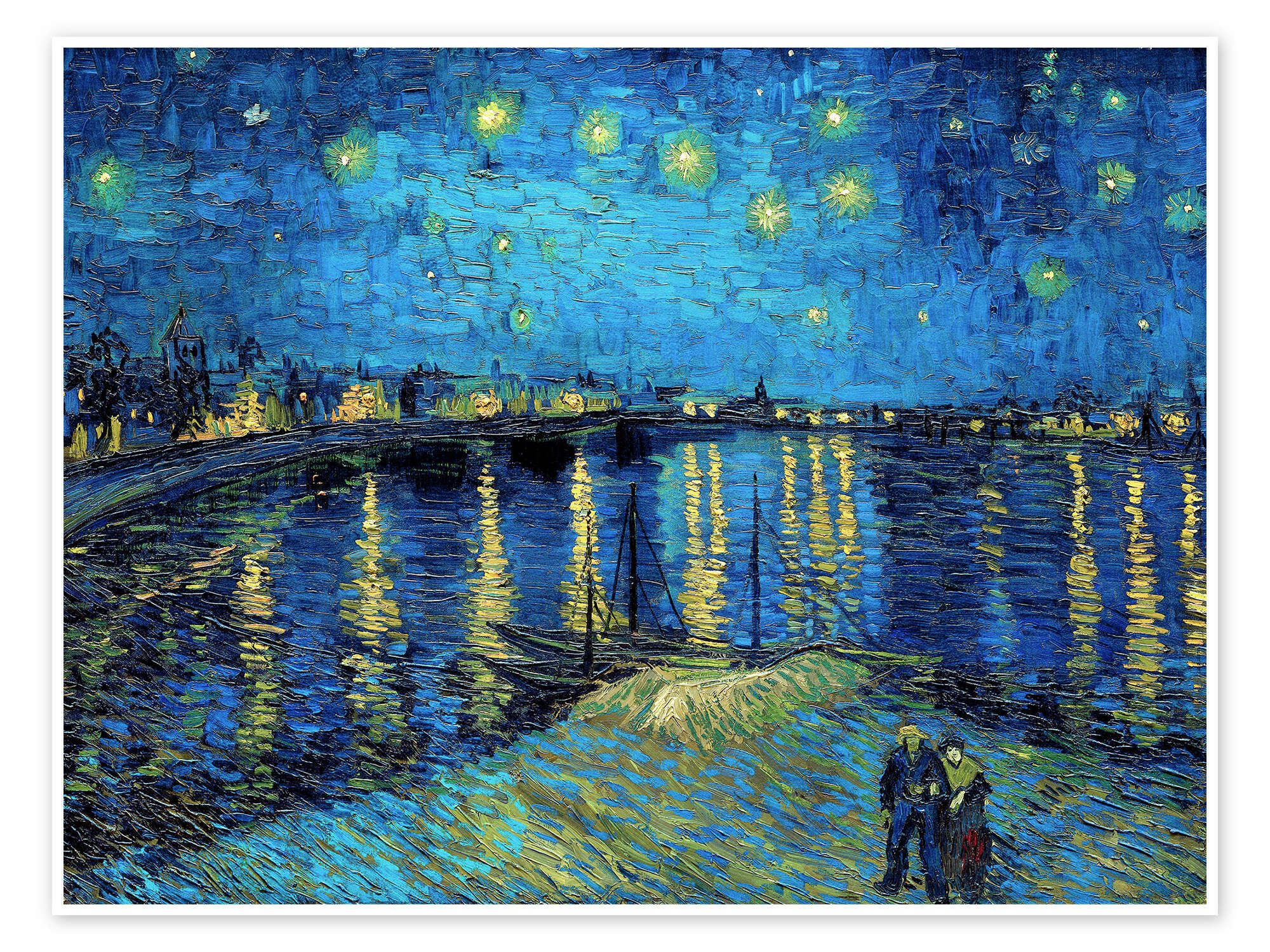 Posterlounge Wandbild Sternennacht über der Rhône, Vincent van Gogh, erhält günstig online kaufen