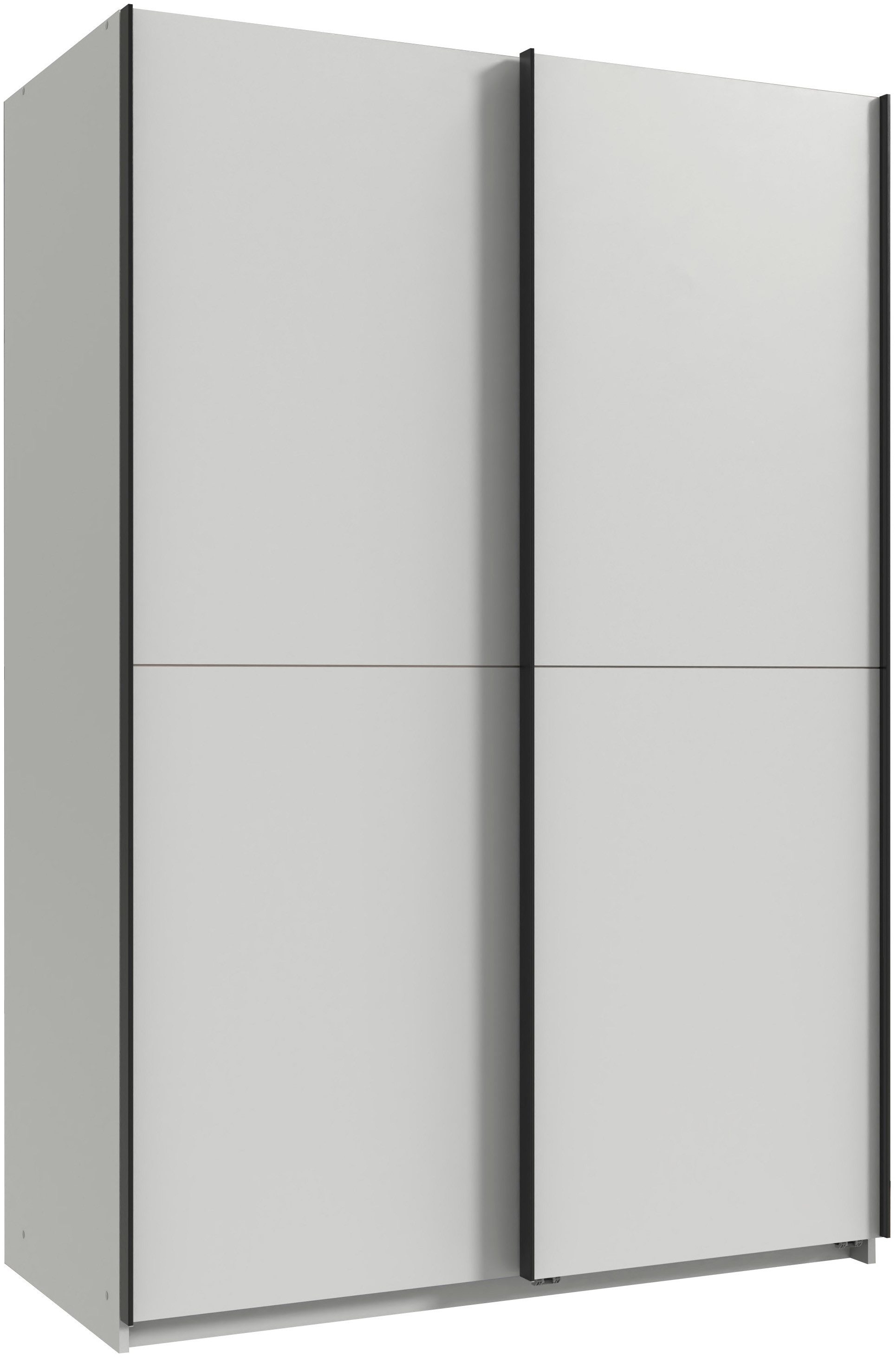 Wimex Kleiderschrank Mugano, B/T/H 135 oder 180/65/198cm, Made in Germany (wähle Deine Ausstattung: Basic oder Premium) 2 Schwebetüren mit oder ohne Spiegel, Metallgriffe