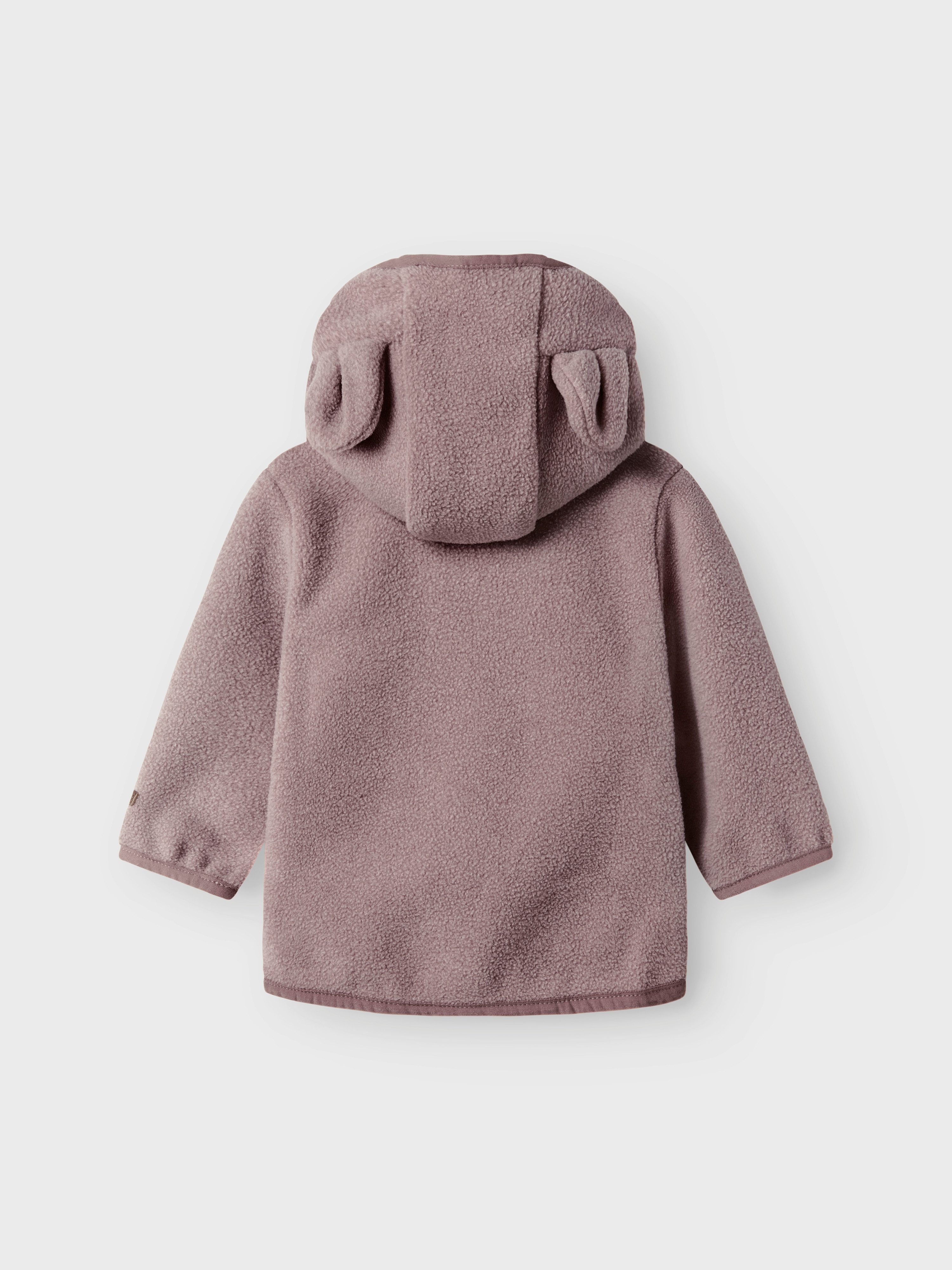 Name It Kapuzenfleecejacke NBNMEEKO FLEECE JACKET MELANGE Fleece, Reißverschluss mit Kinnschutz
