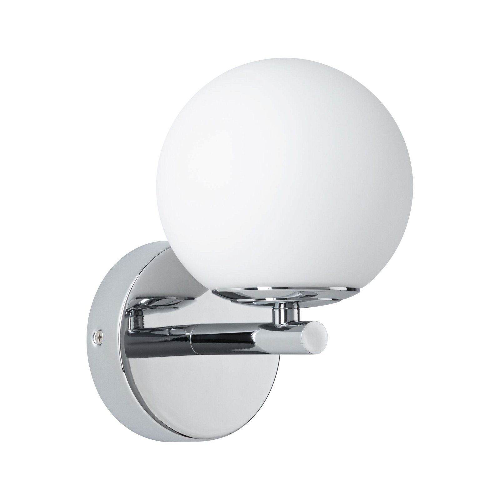 LED Deckenleuchte Bathroom fest Paulmann 5W Selection Satin/Chrom 3000K LED Warmweiß integriert, Gove IP44 Glas/Metall,