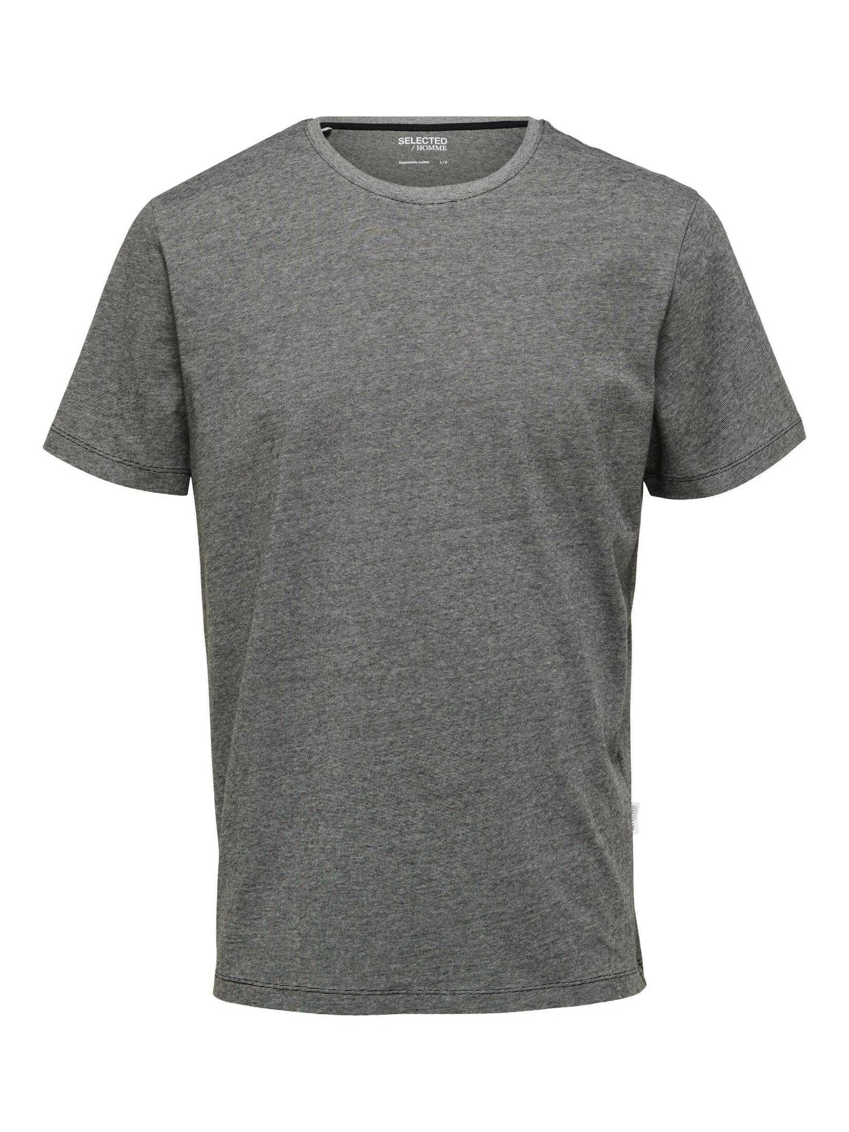 SELECTED HOMME T-Shirt Herren T-Shirt (1-tlg) schwarz (15)