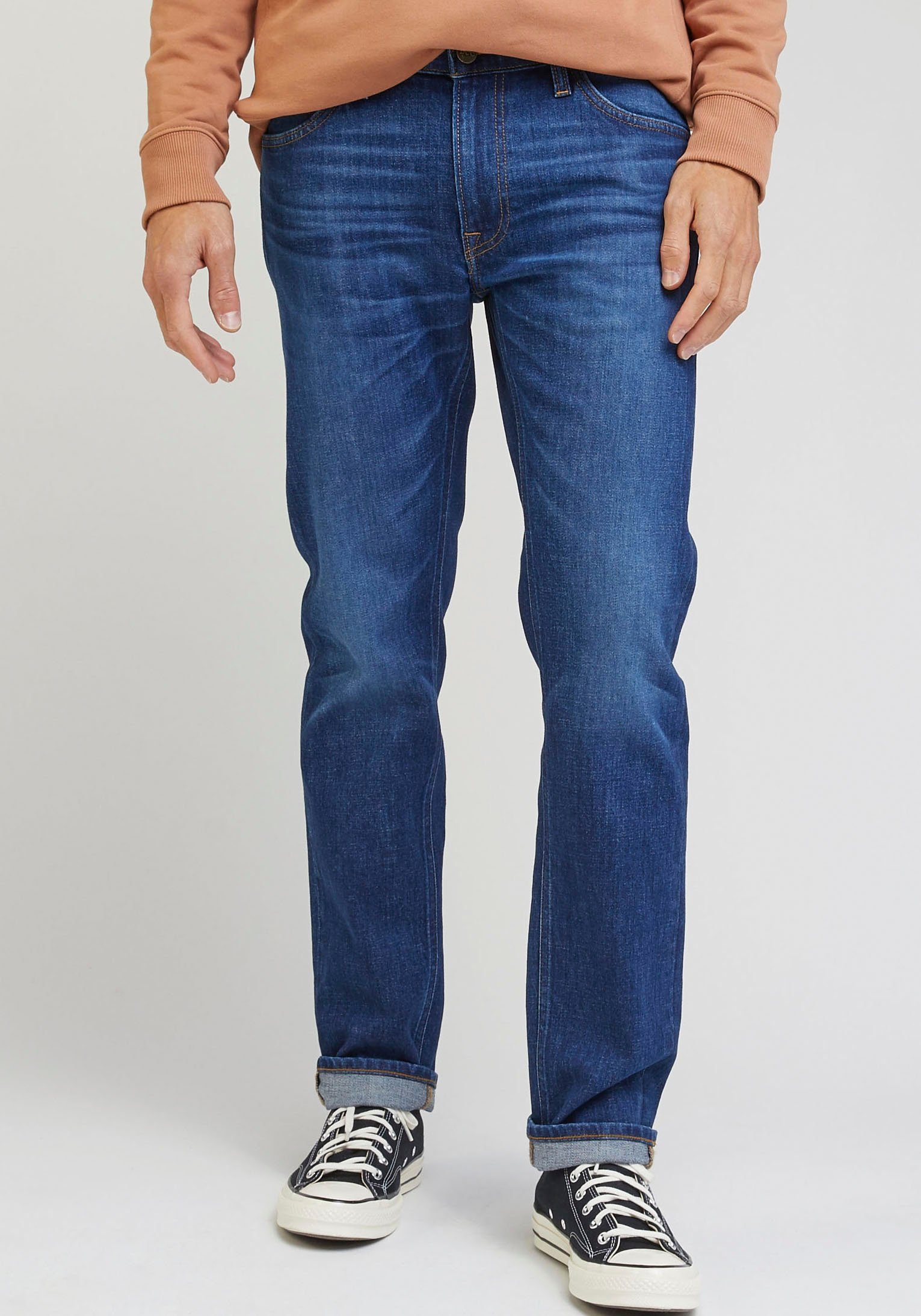 Lee® Regular-fit-Jeans DAREN ZIP dk worn FLY kansas