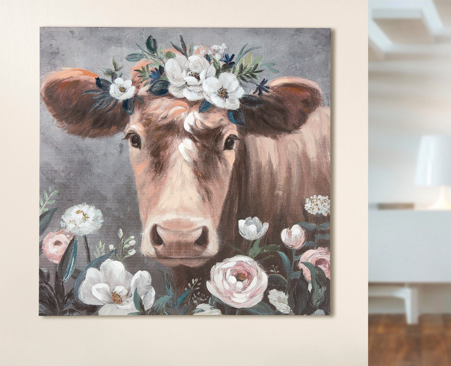 GILDE Leinwandbild Bild Blumenkuh, (1 St) günstig online kaufen