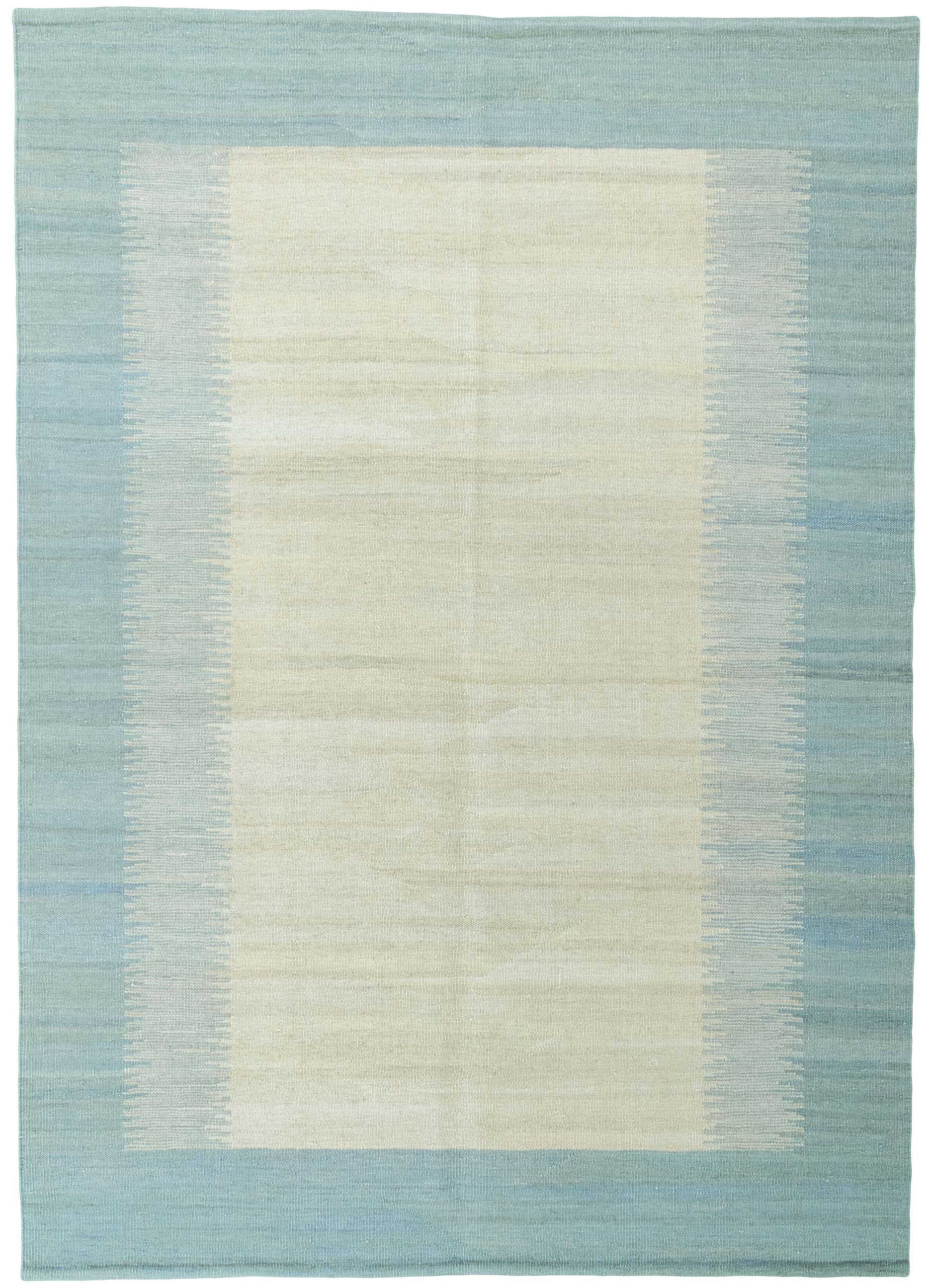 CABBEL Orientteppich 220x156 cm Kandou Beige Kelim Teppich Schurwolle Handgewebt Unikat, rechteckig, Höhe: 4 mm, 100% Schurwolle – weich und pflegeleicht
