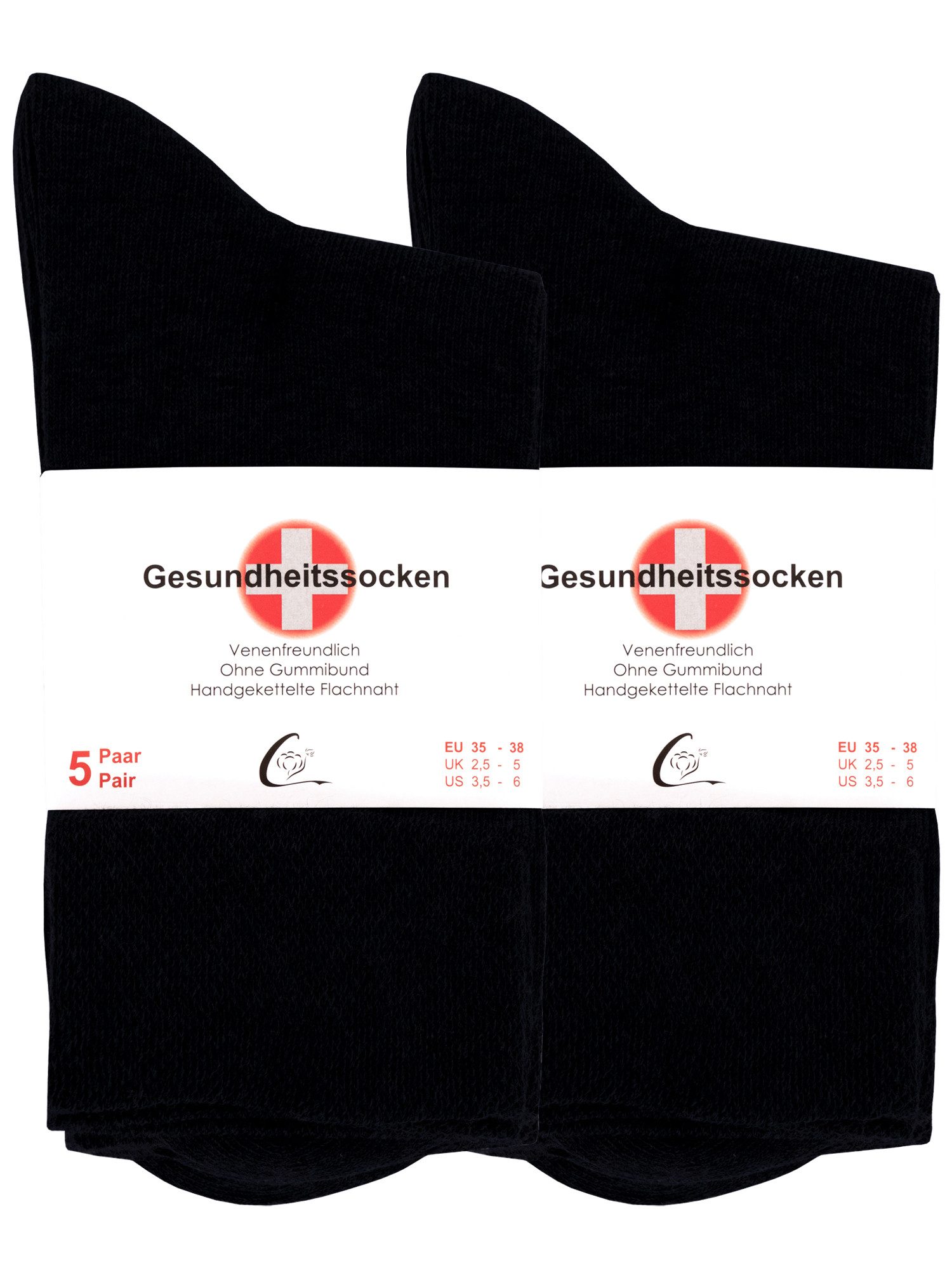 Cotton Prime® Socken Gesundheitssocken aus Baumwolle (10-Paar) ohne störende Naht – Bild 2 von 4