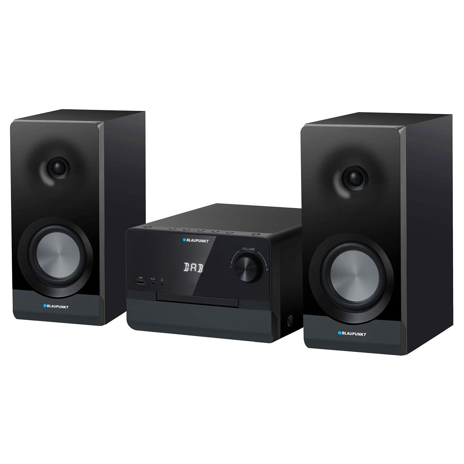 Blaupunkt Mikro-Stereoanlage MS49DAB 100 W RMS DAB+-Tuner Stereoanlage (FM-Radio PLL mit RDS und Speicher für 40 Sender, 100 W, HDMI-ARC-Anschluss, CD/MP3/USB/BT)