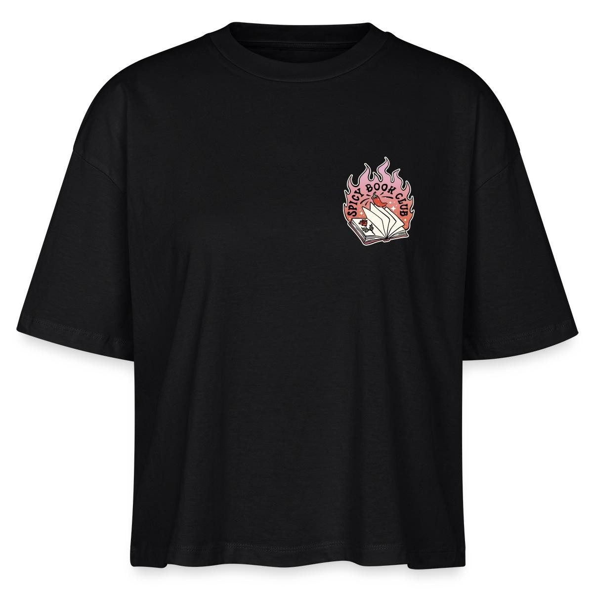 Spreadshirt T-Shirt Spicy Book Club – Für heiße Lesenächte Boxy Shirt Damen (1-tlg)