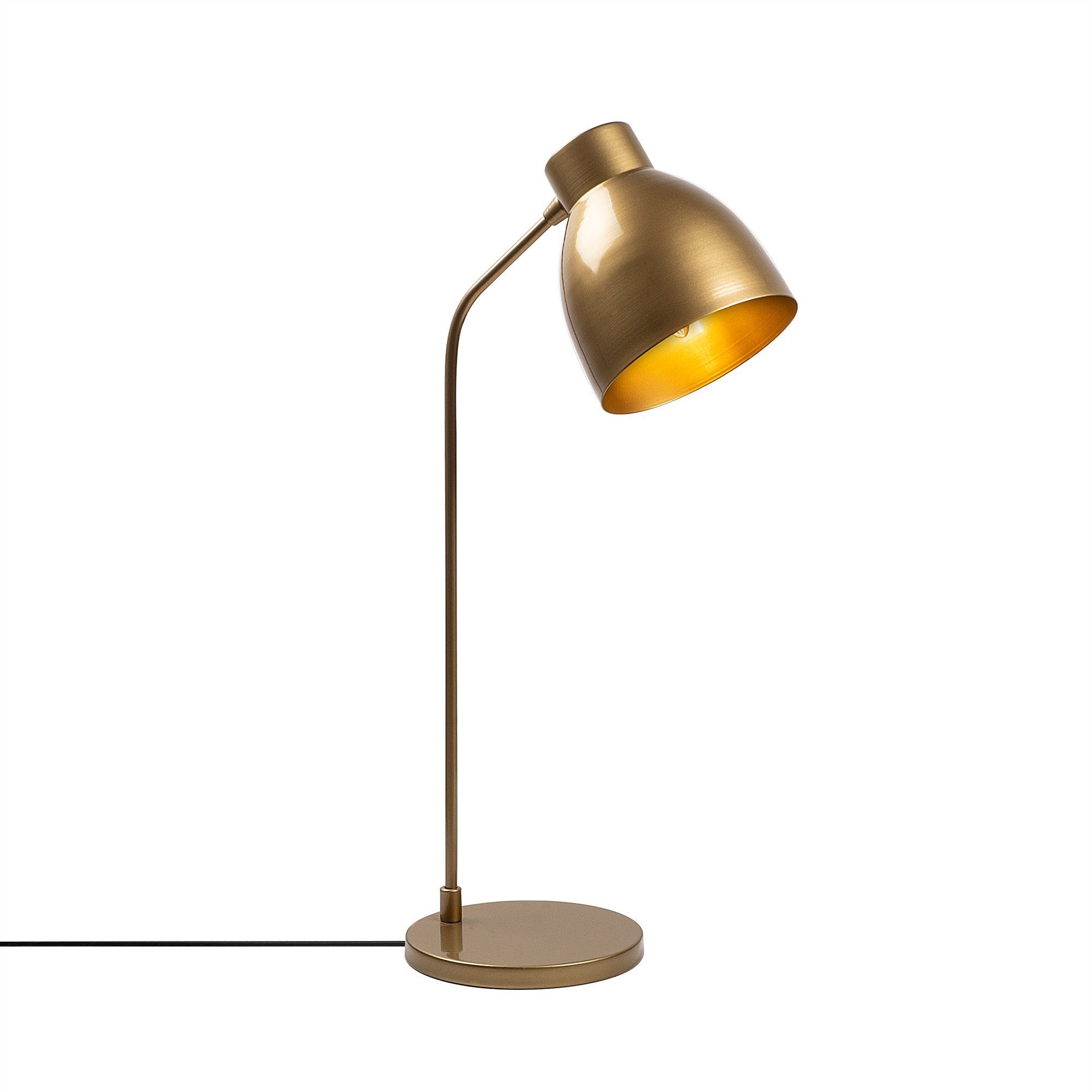 Opviq Schreibtischlampe Murek FLG, x 60 18 Gold, cm, x Metallkörper 29