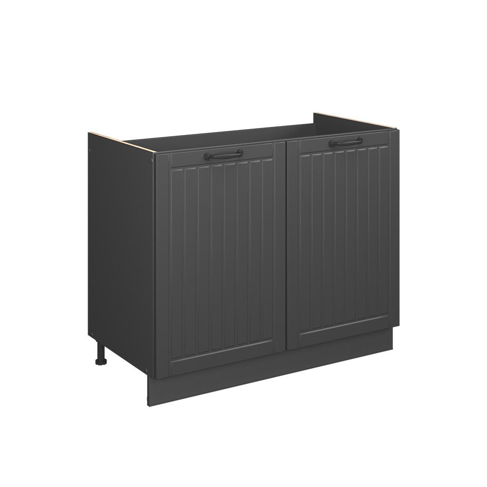 Vicco Unterschrank Fame-Line, Dunkelgrau/Anthrazit, 100 cm ohne Arbeitsplatte (1-St)