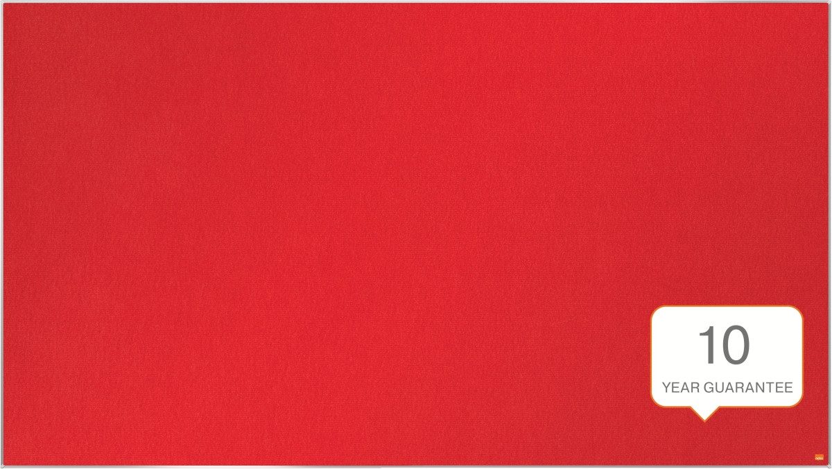 NOBO Pinnwand Filz-Notiztafel Impression Pro Widescreen 85 Zoll Aluminiumrahmen 1880