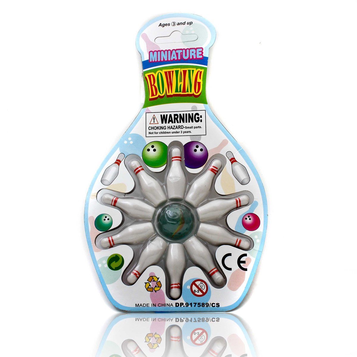 Goods+Gadgets Spiel Mini Bowling Set – Tisch Kegelspiel für Zuhause, Büro & Geschenkideen, Mini Bowling Set