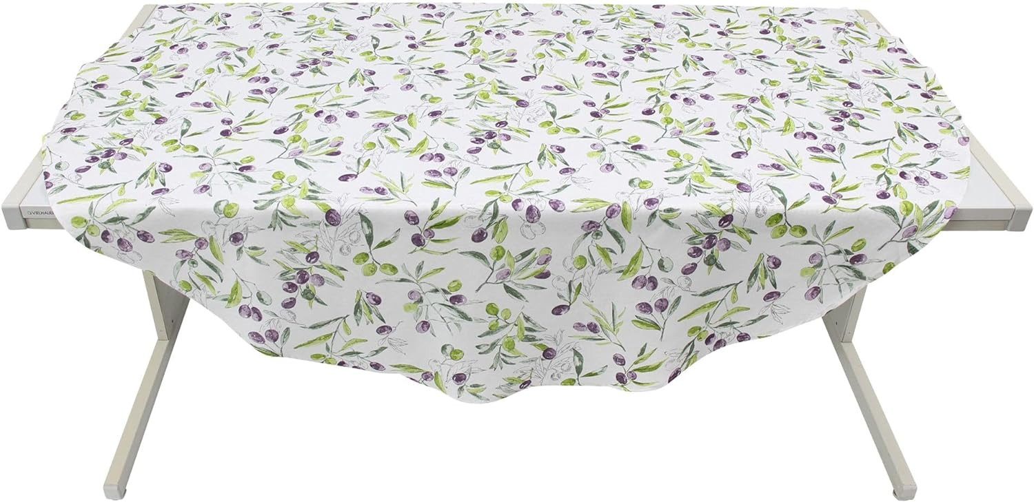 Dekoleidenschaft Gartentischdecke "Olive" rund Ø 160 günstig online kaufen