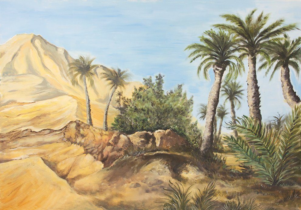 FADEDA Krippen-Zubehör FADEDA Hintergrund Palme, Höhe cm: in (1 St) 70
