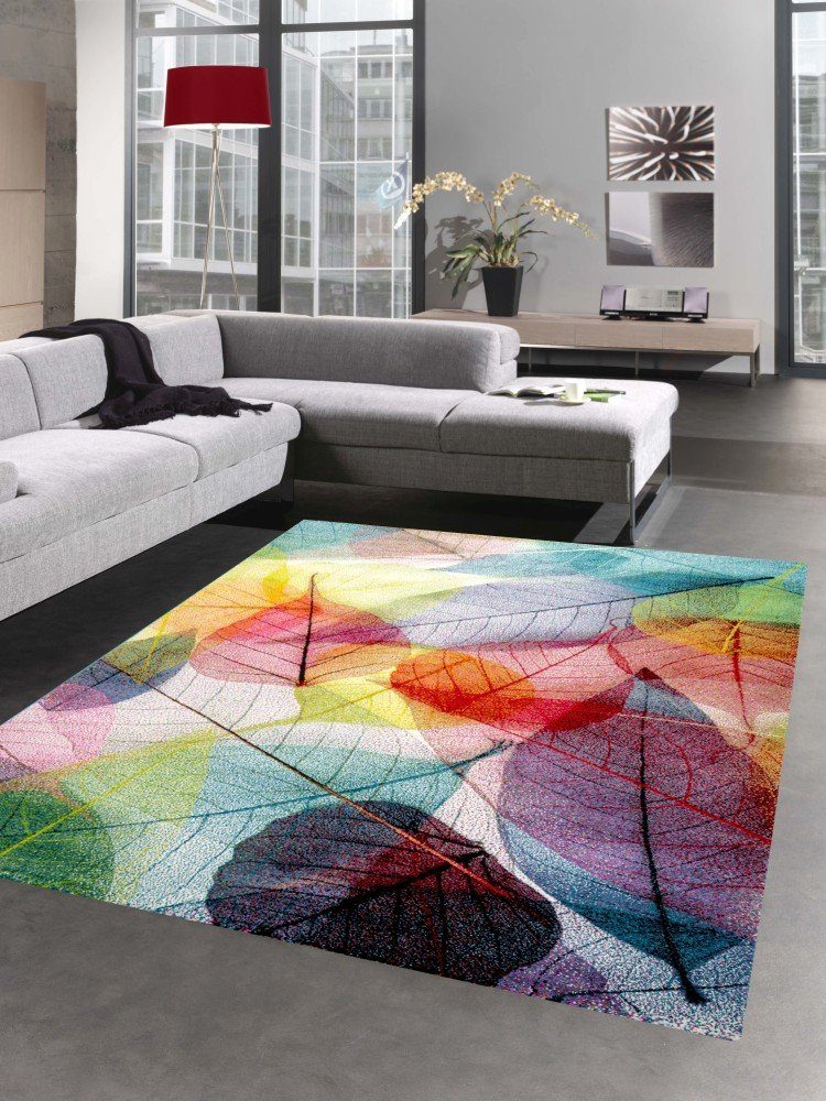 Carpetia Teppich Teppich modern Designerteppich Blätter günstig online kaufen