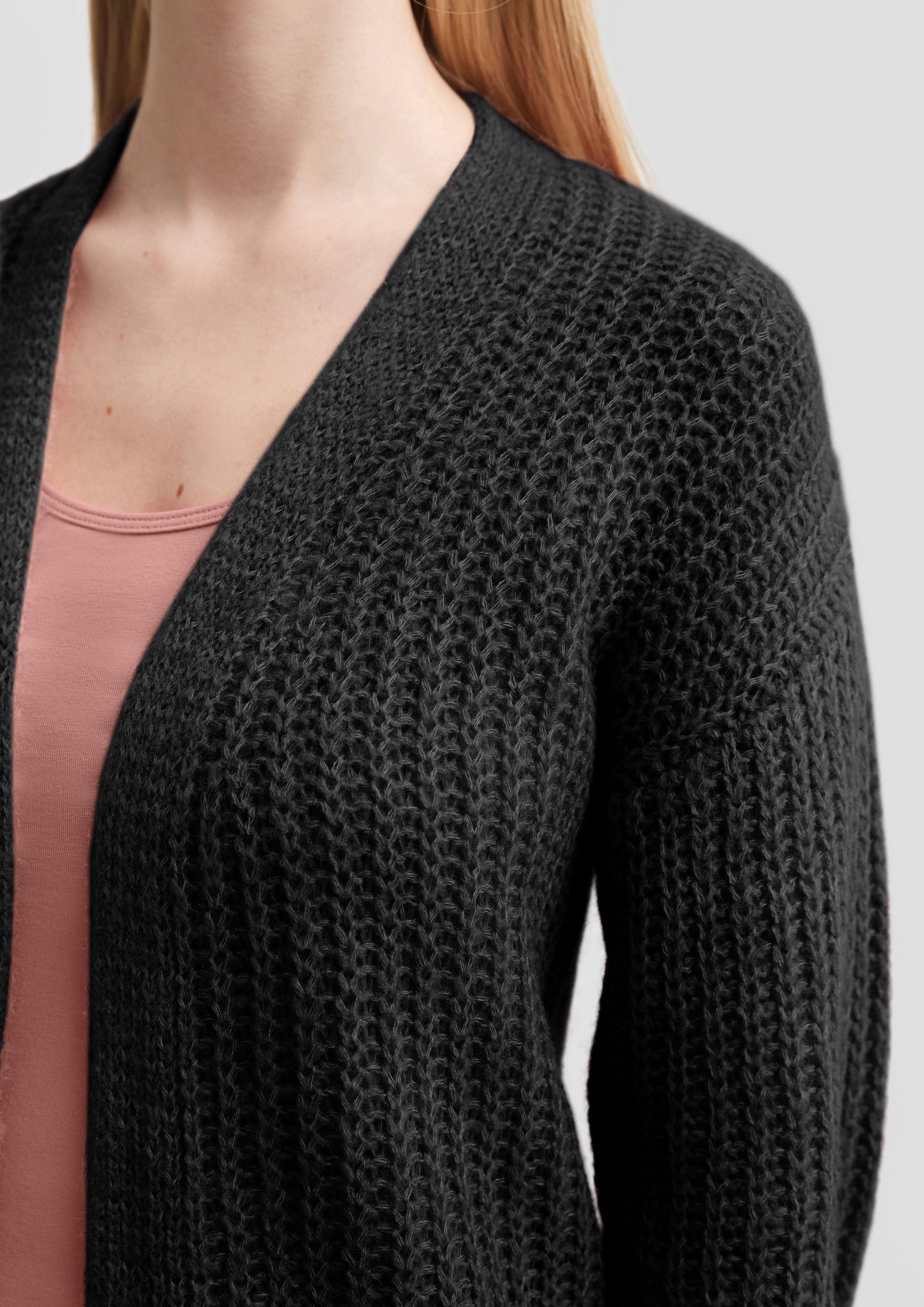 QS Funktionsjacke Locker gestrickte Jacke mit günstig online kaufen