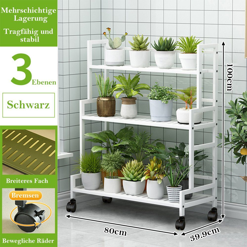 NUODWELL Blumenständer Blumenständer Metall, 3 Stufen günstig online kaufen