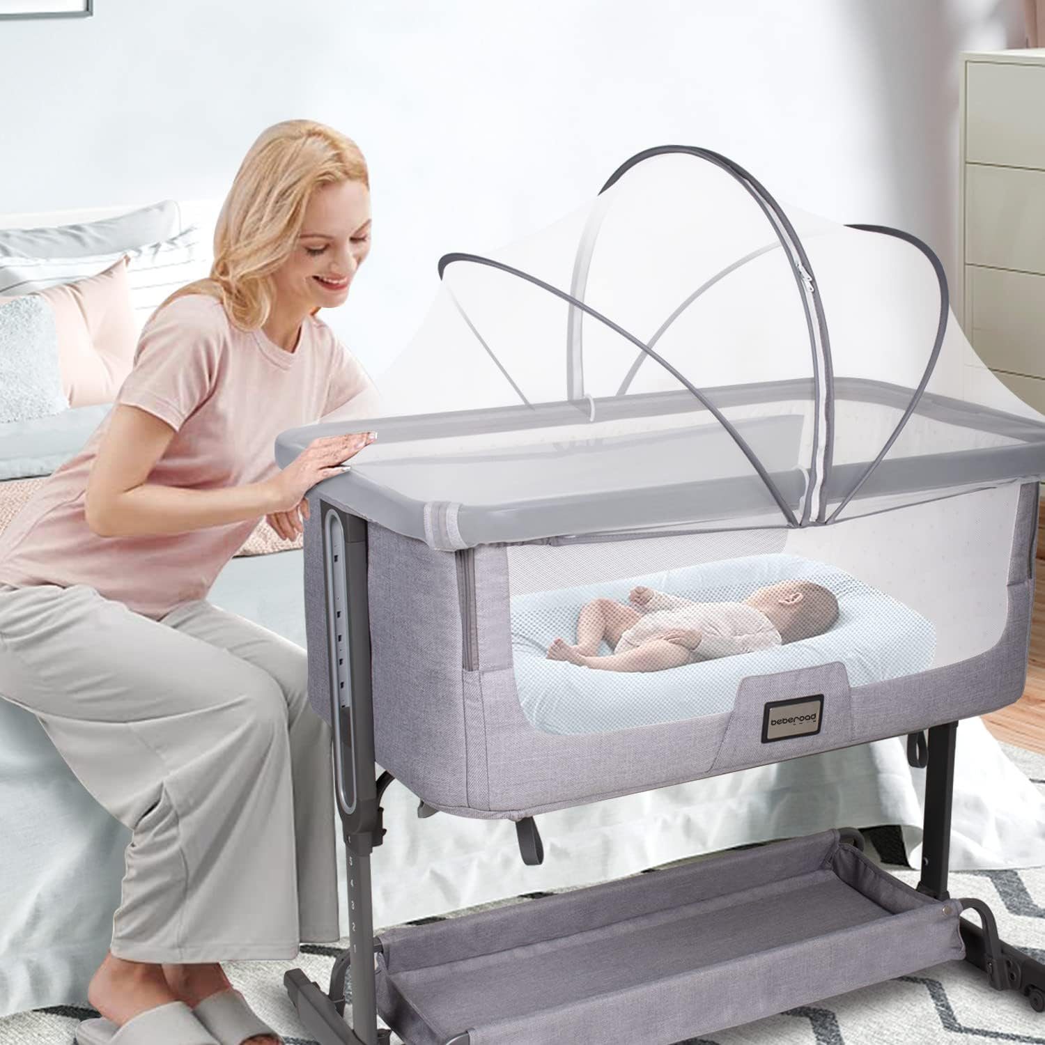 beberoad Moskitonetz Babybett Insektenschutz Universal Gitterbetten günstig online kaufen