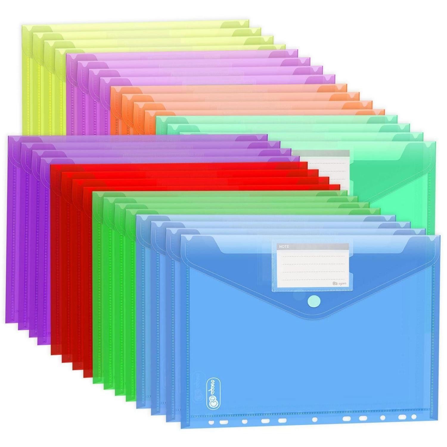 LuxusKollektion Ringbuchmappe Dokumententasche A4+ Abheftbar 8 Farben 32 St. (32-St)