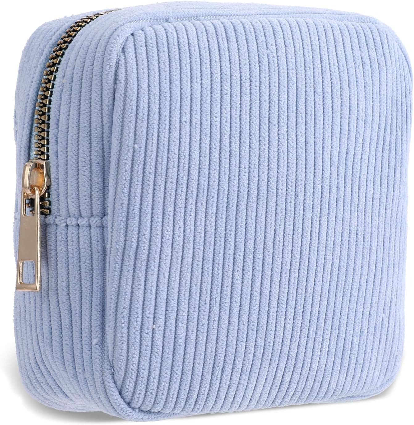 Coonoor Kulturbeutel Kosmetiktasche Kleine Make up Tasche für Handtasche mit Fächern