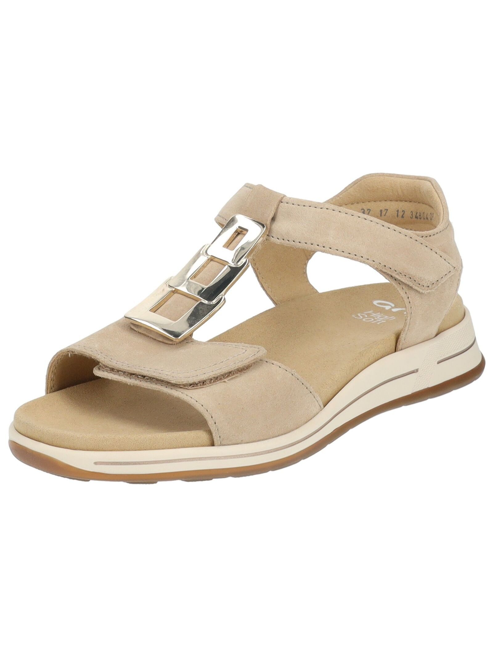 Sandalen Veloursleder . Keilsandalette