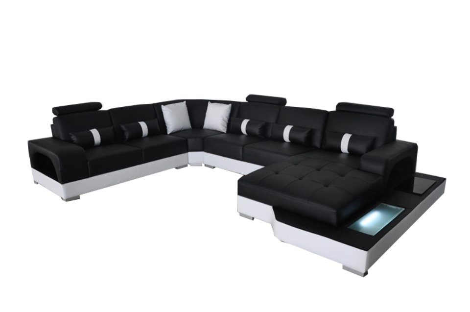 Eck Eck Couch Sofas Design Wohnlandschaft UForm JVmoebel Leder Ecksofa, Modern Sofa