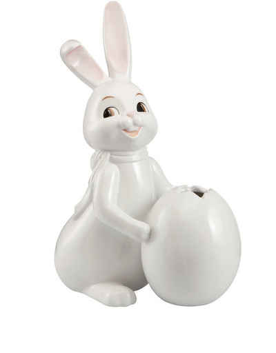 Goebel Osterhase Snow White Spring Hase mit Vase, 30 cm (1 St)