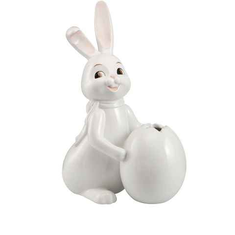 Goebel Osterhase Snow White Spring Hase mit Vase, 30 cm (1 St)