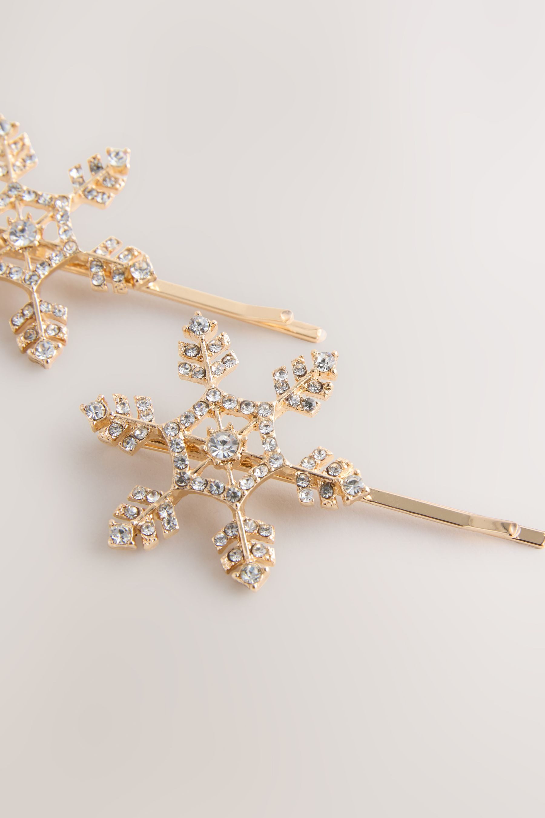 Next Haarclip Weihnachts-Schneeflocken-Haarspangen