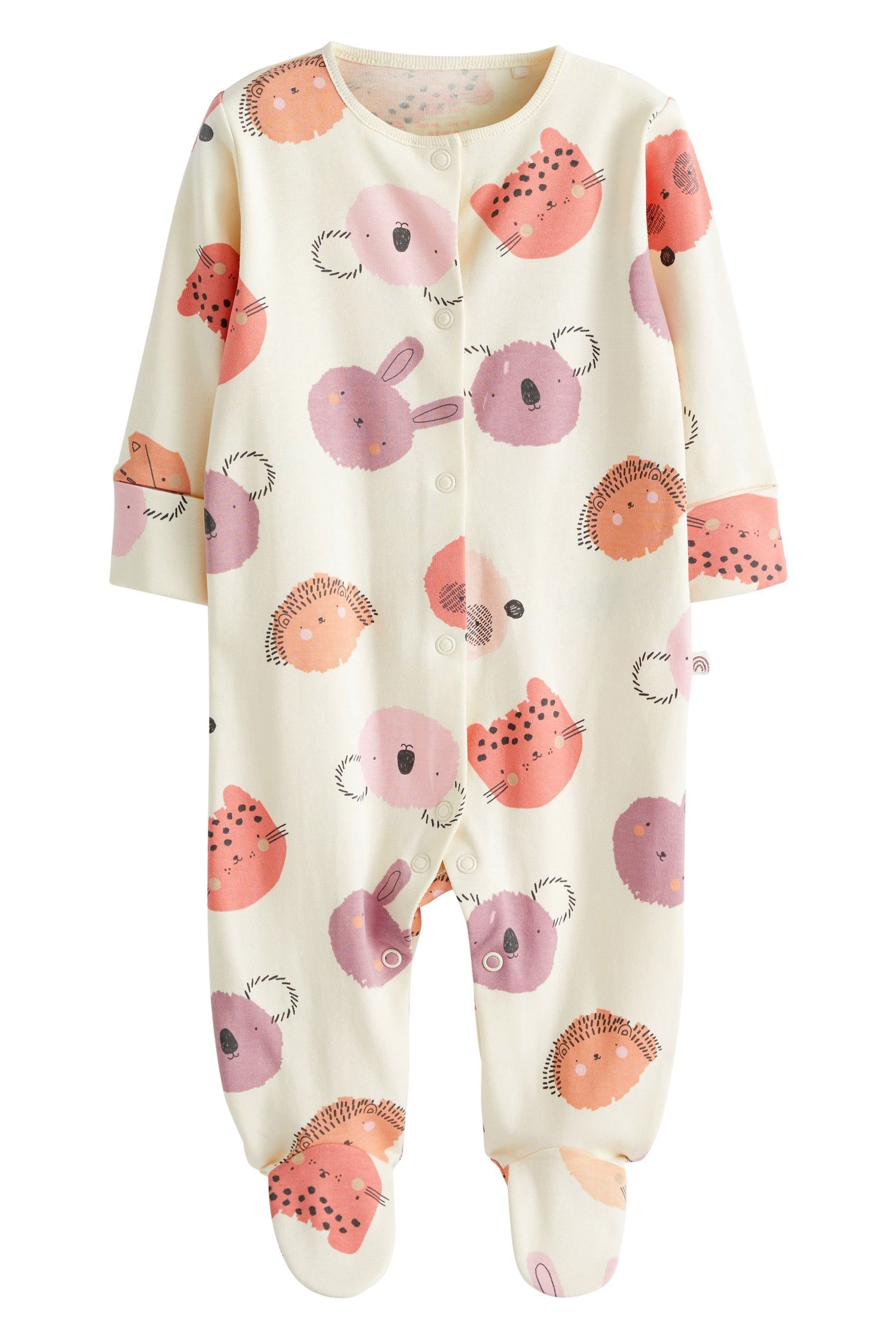 Next Schlafoverall (3-tlg) Babyschlafanzüge aus 3er-Pack Baumwolle
