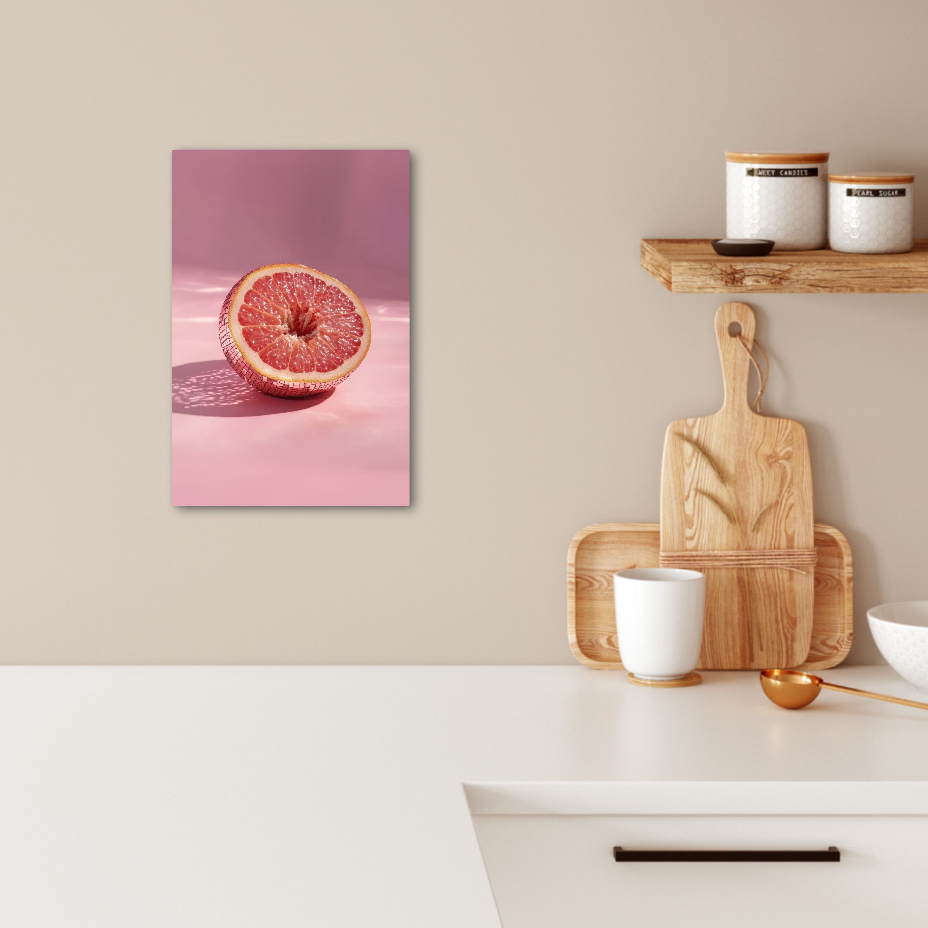 OneMillionCanvasses® Leinwandbild Grapefruit - Rosa - günstig online kaufen