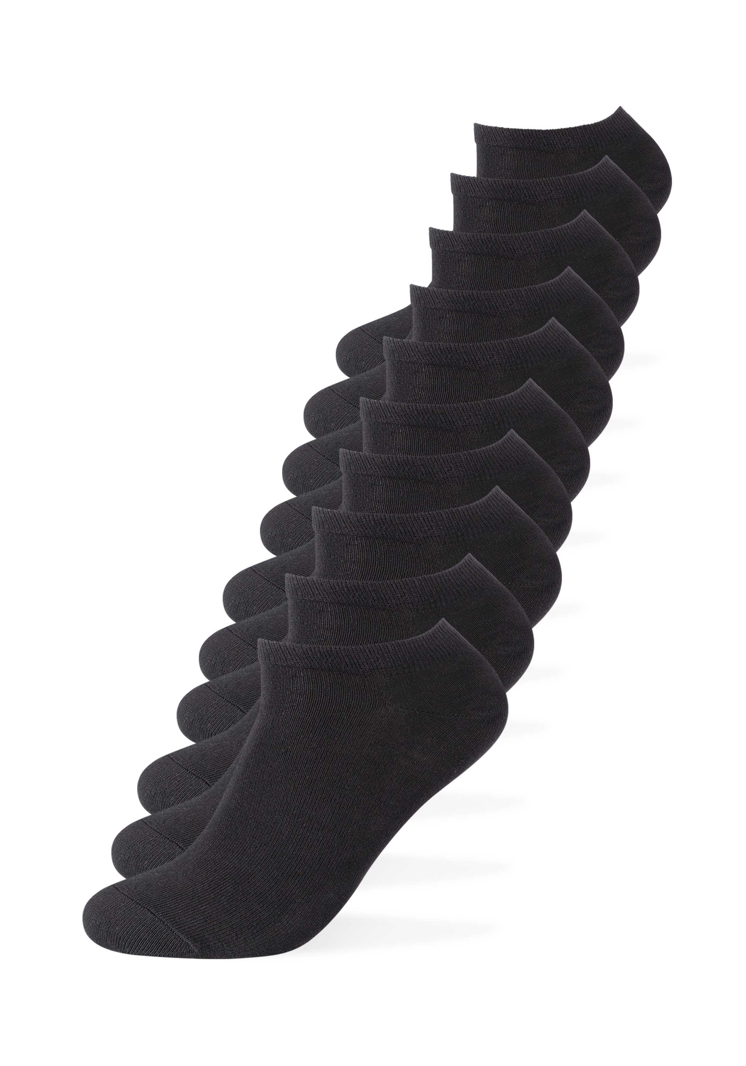 weichem schwarz Socken Camano (10-Paar) Classics mit Komfortbund